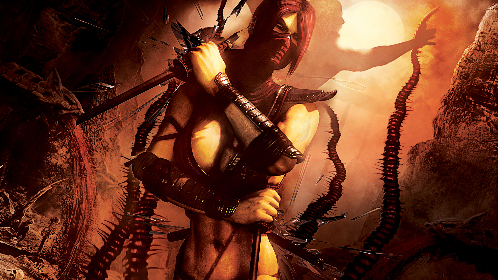 Mortal Kombat wallpaper Scarlet 3
