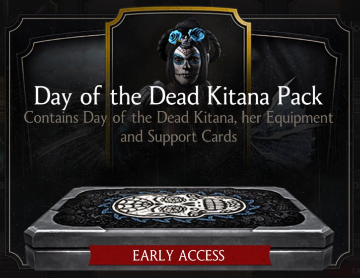 Day of the Dead Kitana early access Mortal Kombat X Mobile