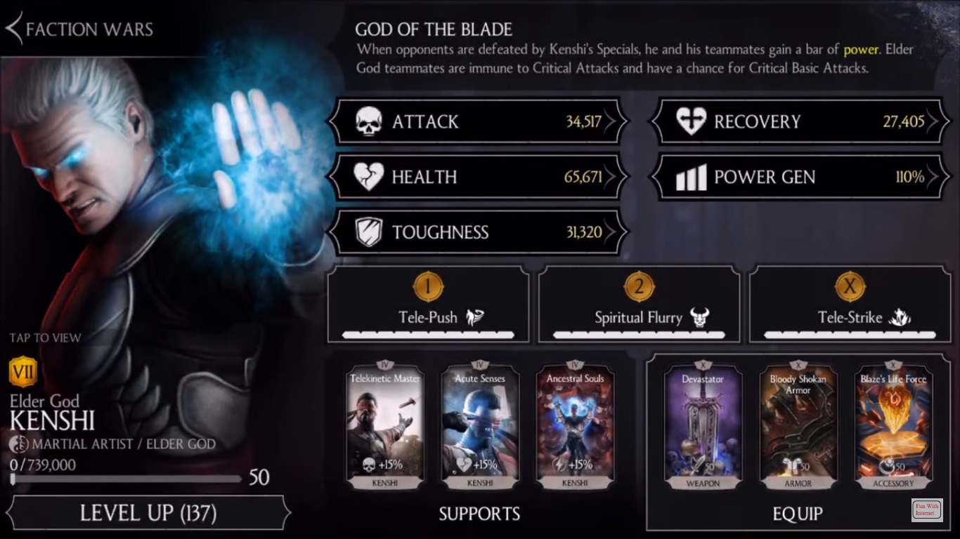 Elder God Kenshi Mortal Kombat X Mobile