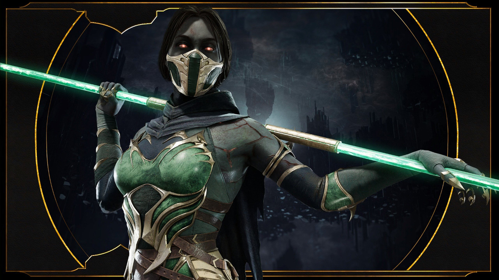 Mortal Kombat 11 wallpaper - Jade with a staff