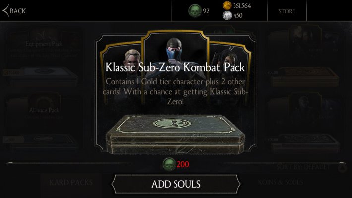 Klassic Sub-Zero Kombat Pack now available
