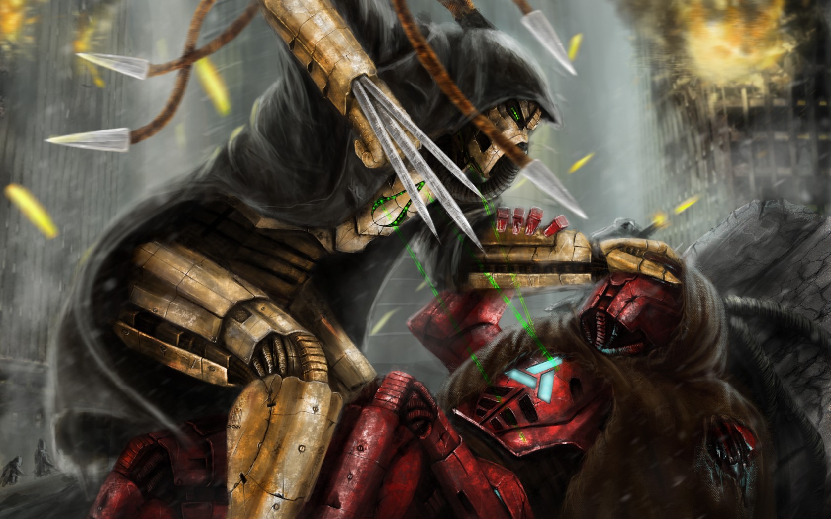 Mortal Kombat wallpaper Cyrax и Sektor