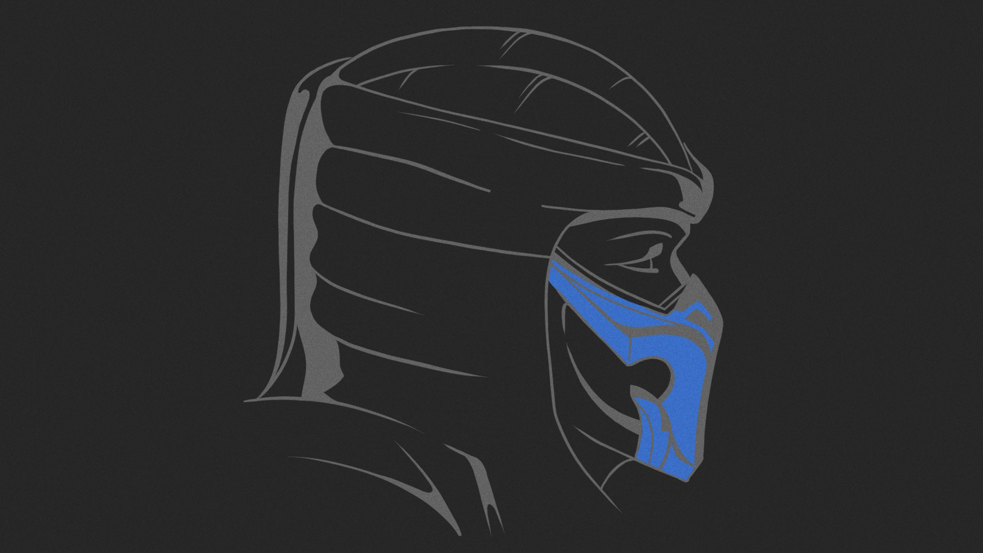 Mortal Kombat background - Sub-Zero's head