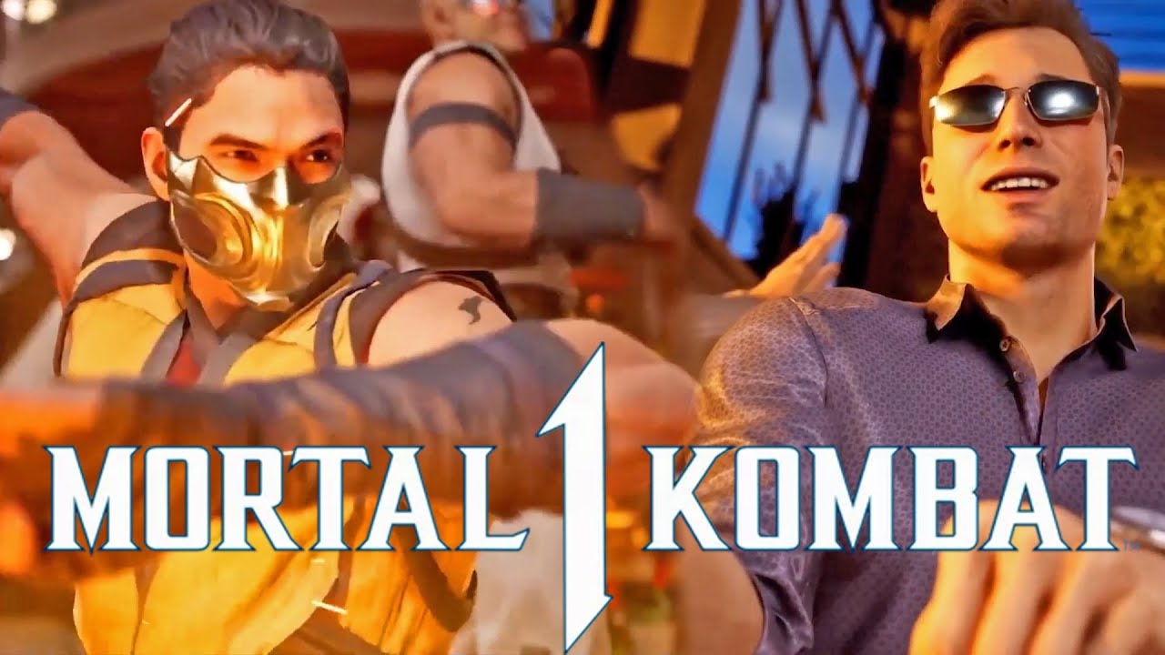 Mortal Kombat 1 - Scorpion vs Johnny Cage